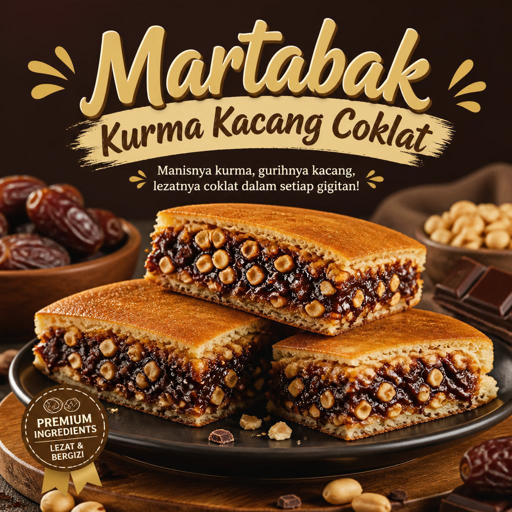 Kurma Kacang Coklat Large Martabak 999 Asli Bandung